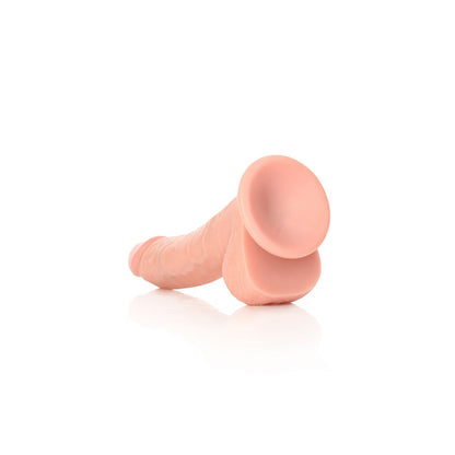 REALROCK Realistic Regular Curved Dong with Balls - 20.5 cm - Flesh 20.5 cm (8'') Dong