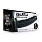 REALROCK Vibrating Hollow Strap-on - 20.5 cm Black - Black 20.5 cm Vibrating Hollow Strap-On