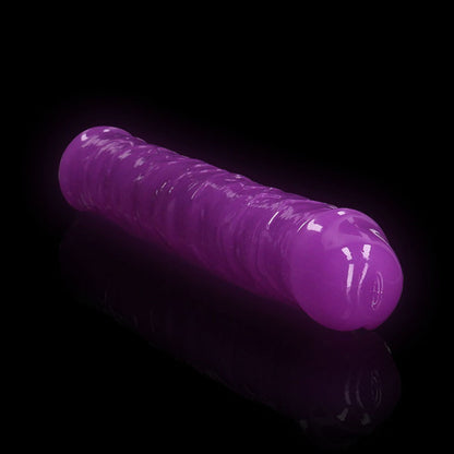 REALROCK 30 cm Double Dong Glow - Purple - Purple 30 cm (12'') Double Dong