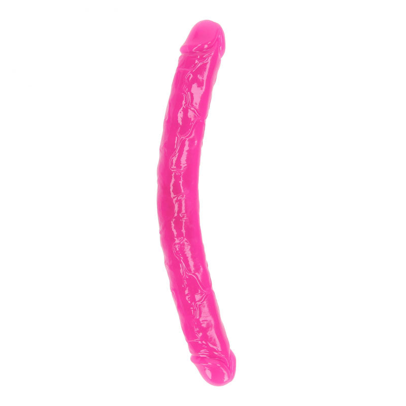 REALROCK 38 cm Double Dong Glow - Pink - Pink 38 cm (15'') Double Dong