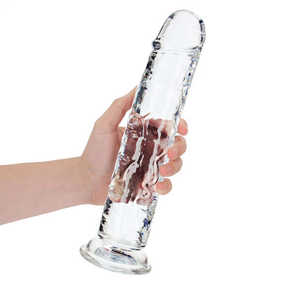 REALROCK 31 cm Straight Dildo - Clear - Clear 31 cm (11'') Dong