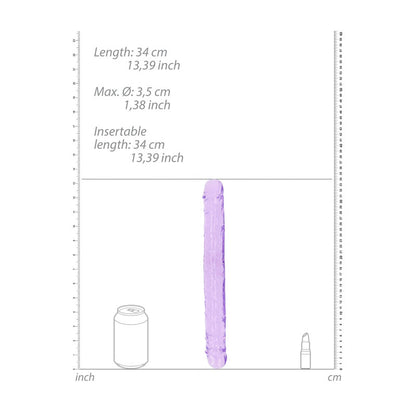 REALROCK 34 cm Double Dong - Purple - Purple 34 cm (14'') Double Dong