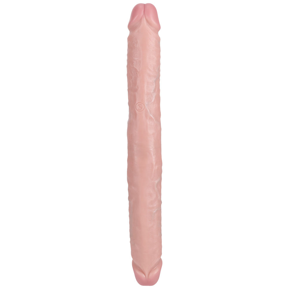 REALROCK 35cm Thick Double Dildo - Flesh - Flesh 35 cm (14'') Thick Double Dong