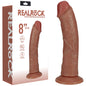 REALROCK 20cm Vibrating Cock - Tan - Tan 20.3 cm (8'') USB Rechargeable Vibrating Dong