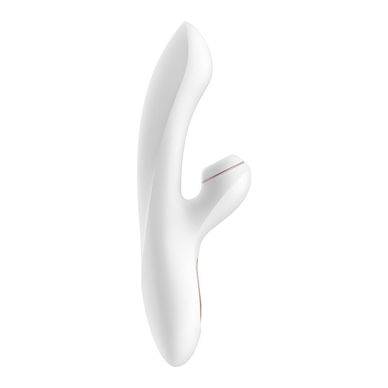 Satisfyer Pro + G-Spot - White 22 cm USB Rechargeable Rabbit Vibrator with Touch-Free Clitoral Stimulator