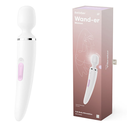 Satisfyer Wand-er Woman - White USB Rechargeable Massager Wand