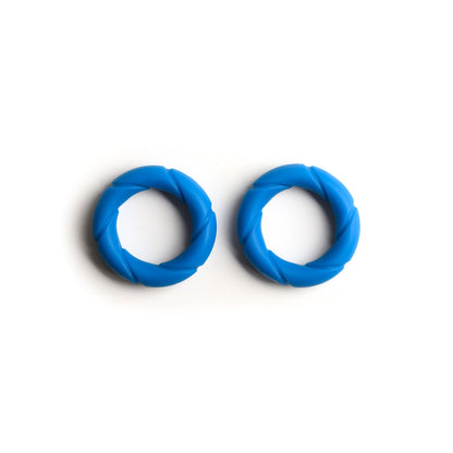 Sport Fucker Ready Rings - Blue Cock Rings - 2 Pack