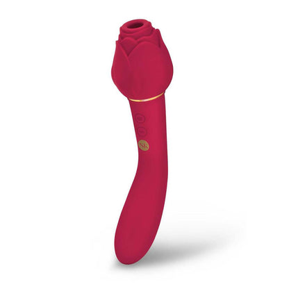 Secret Kisses ROSEGASM TWOSOME - Rose Red 20.3 cm Air Pulsation Stimulator & Vibrator