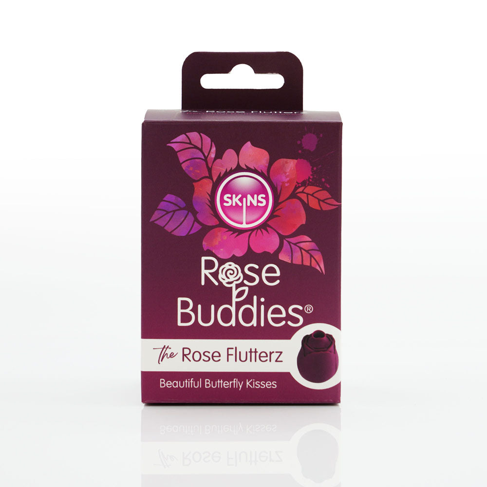 Skins Rose Buddies - The Rose Flutterz - Purple USB Rechargeable Flicking Rose Stimulator