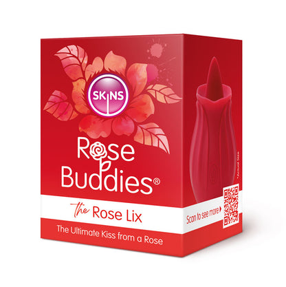 Skins Rose Buddies - The Rose Lix - Red USB Rechargeable Flicking Rose Stimulator