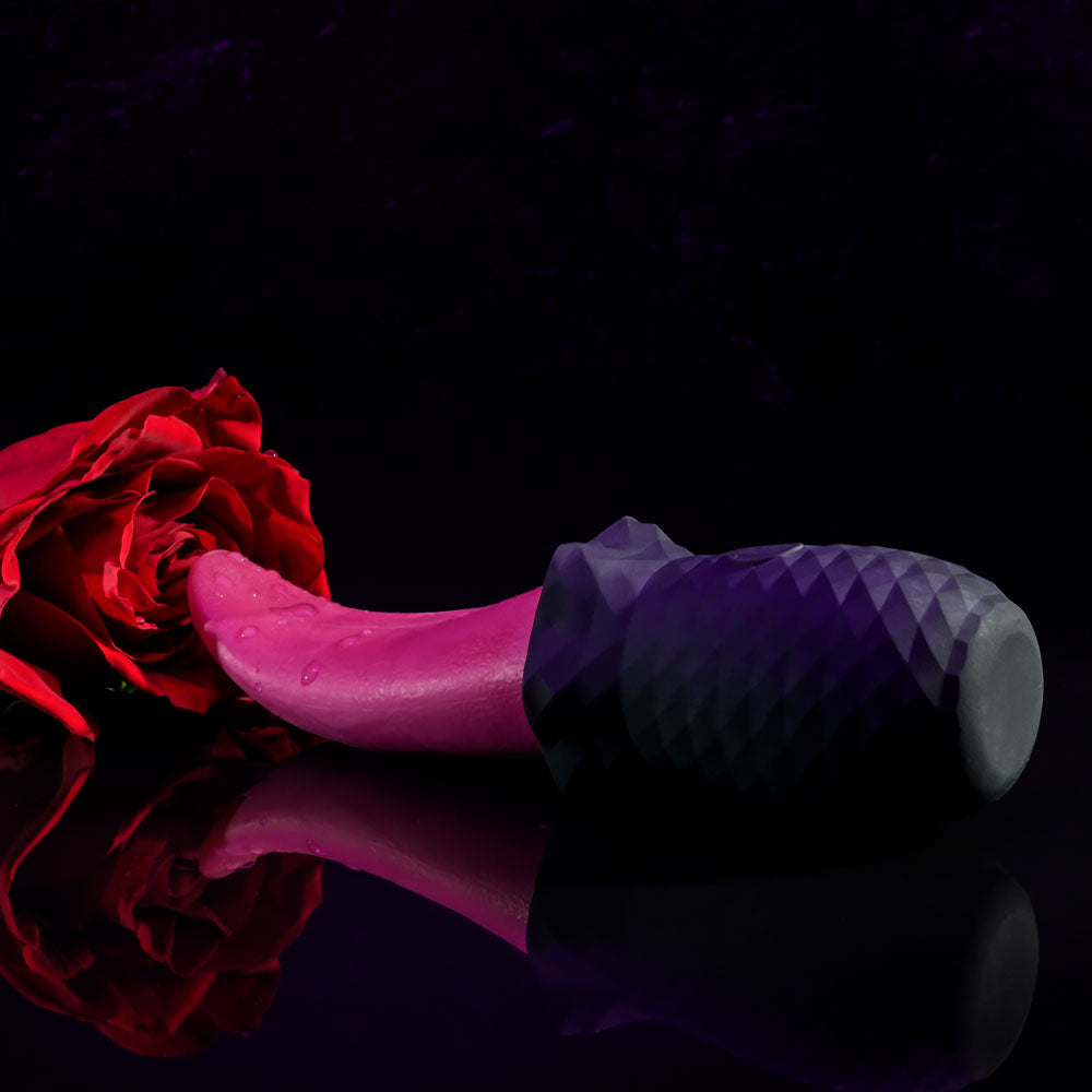 Selopa TONGUE TEASER - Pink/Black USB Rechargeable Vibrating Tongue Stimulator