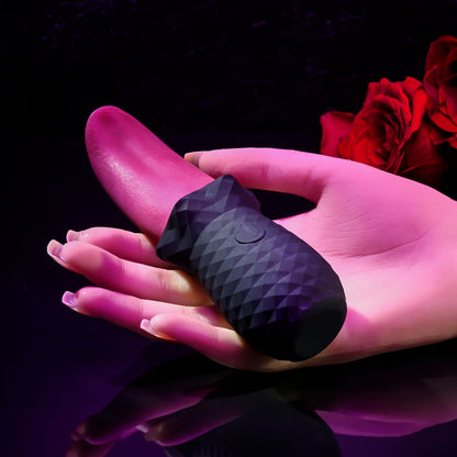 Selopa TONGUE TEASER - Pink/Black USB Rechargeable Vibrating Tongue Stimulator