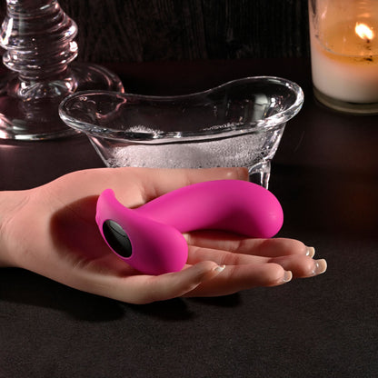 Selopa HOOKING UP - Pink 9.5 cm USB Rechargeable Vibrator with Wireless Remote