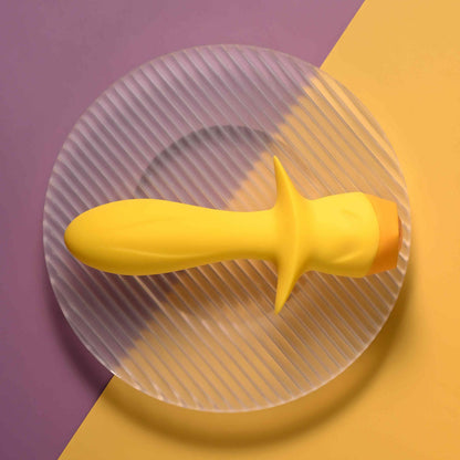 Selopa MELLOW YELLOW - Yellow 13.5 cm USB Rechargeable Vibrating Anal Plug