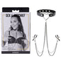 Sex & Mischief Amor Collar with Nipple Clamps - Metal Restraints