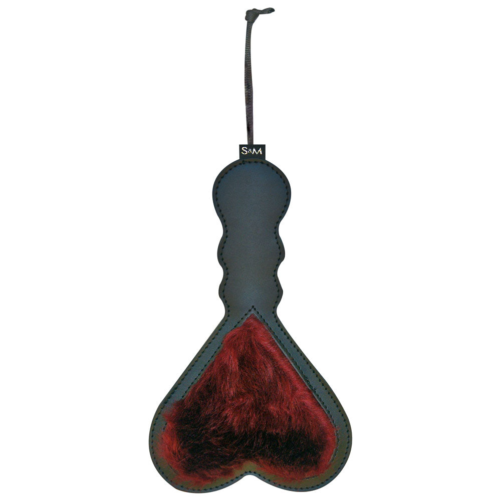 Sex & Mischief Enchanted Heart Paddle - Red/Black Paddle