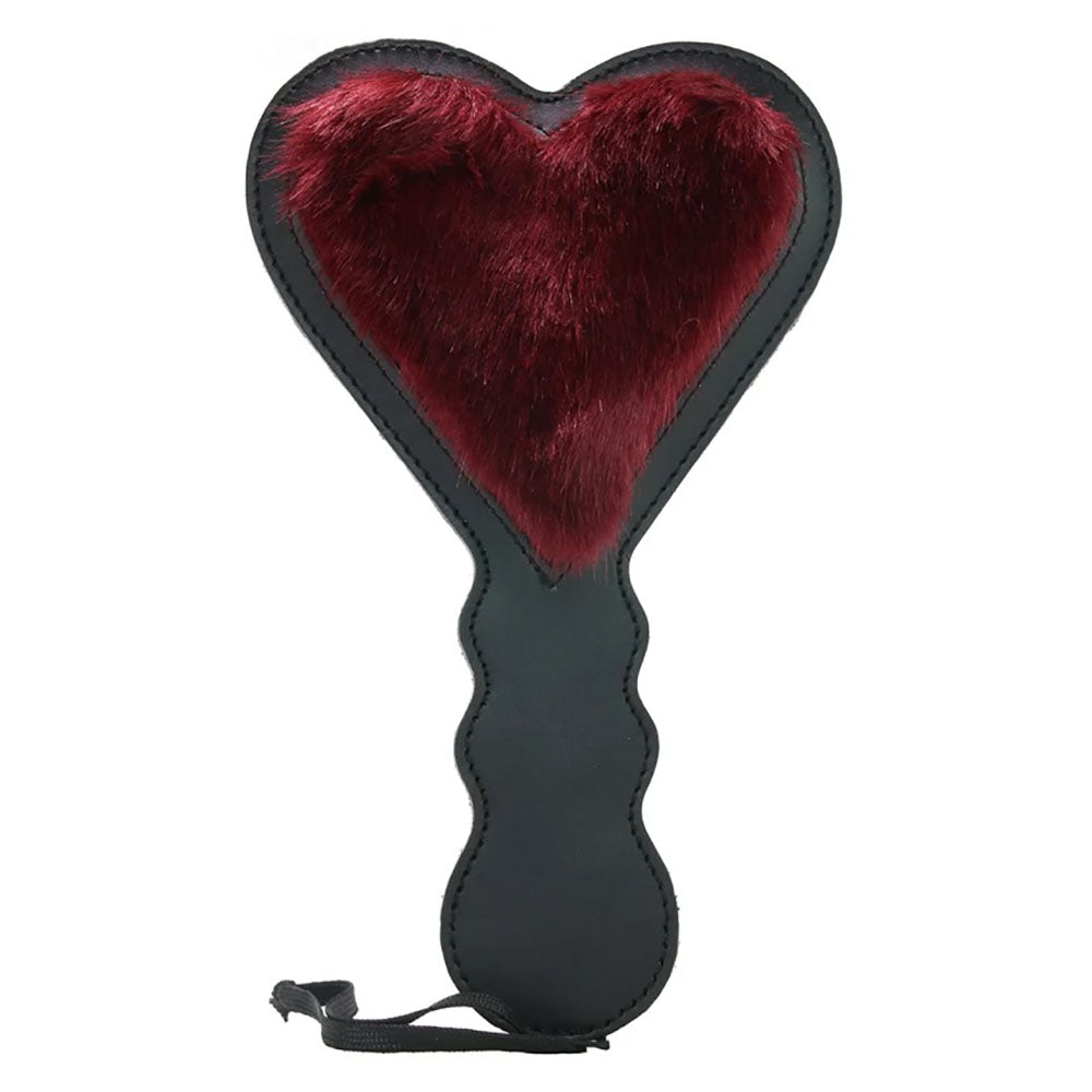 Sex & Mischief Enchanted Heart Paddle - Red/Black Paddle