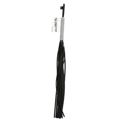 Sex & Mischief Sparkle Flogger - Black/Sparkle 78 cm Flogger Whip