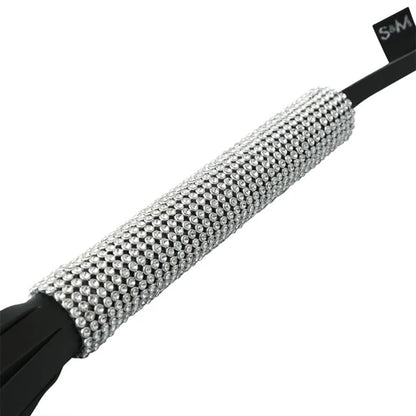 Sex & Mischief Sparkle Flogger - Black/Sparkle 78 cm Flogger Whip