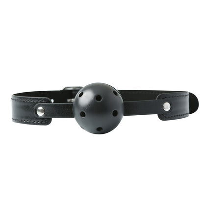 Sex & Mischief Breathable Ball Gag - Black Mouth Restraint