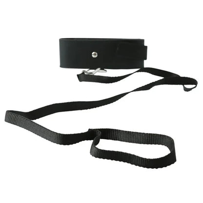 Sex & Mischief Black Leash & Collar - Black Restraint