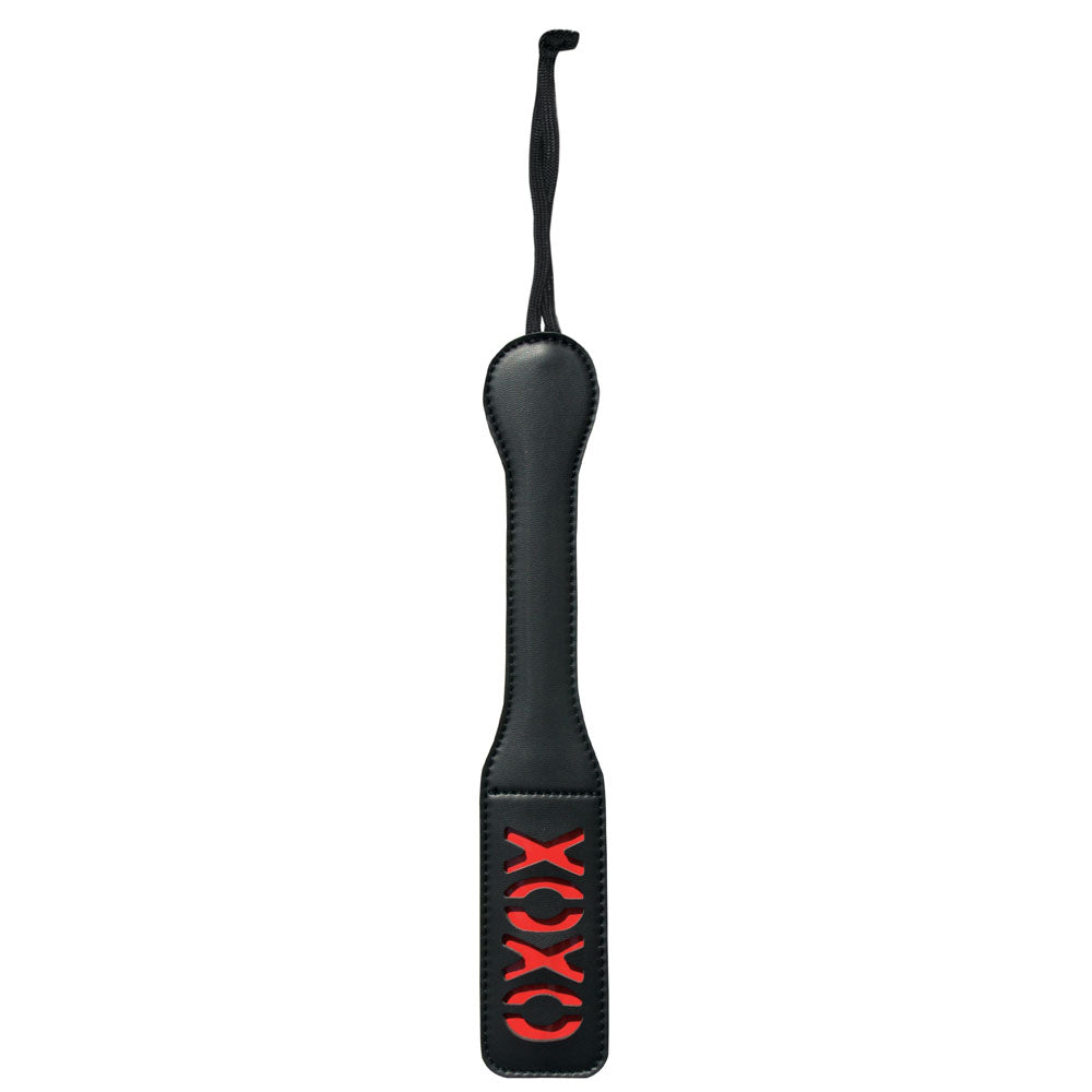 Sex & Mischief XOXO Paddle - Black - Black Paddle