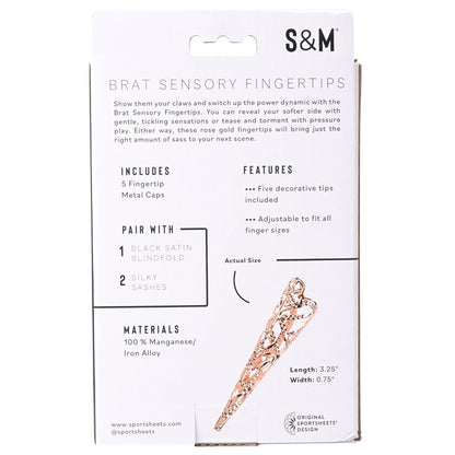 Sex & Mischief Brat Sensory Fingertips - Rose Gold - Set of 5