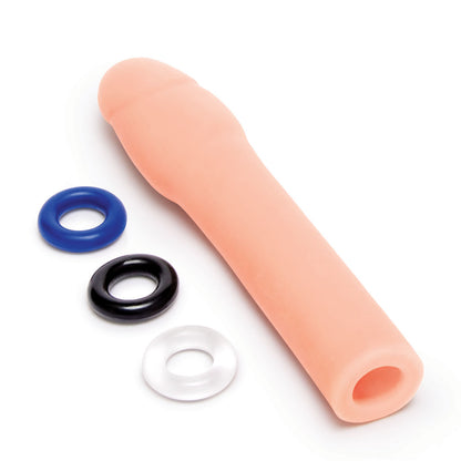 Size Up Realistic 2 Inch Penis Extender - Flesh 5 cm (2'') Penis Extension Sleeve