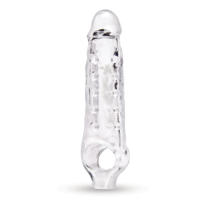 Size Up 1 Inch See-Thru Stretch Penis Extender - Clear 2.5 cm (1'') Penis Extension Sleeve