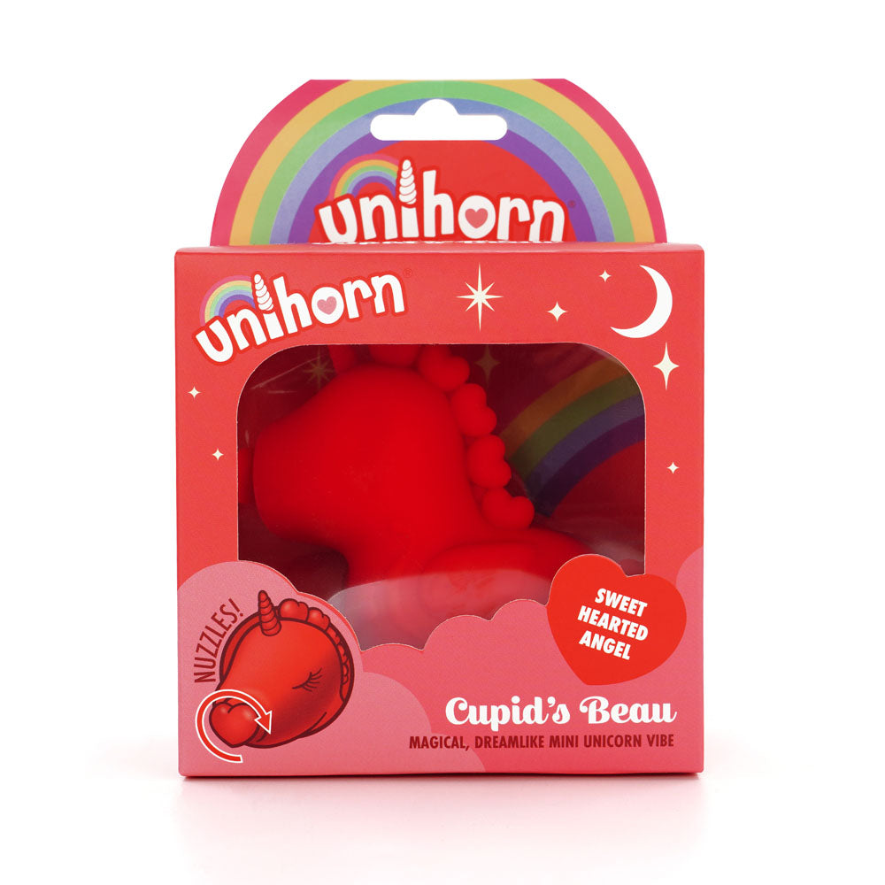 Unihorn - Cupid's Beau - Red USB Rechargeable Heart Nosed Stimulator