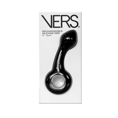 VERS Rechargeable Silicone G Spot Vibe - Black 13.8 cm USB Rechargeable Vibrator