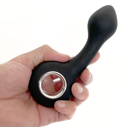 VERS Rechargeable Silicone G Spot Vibe - Black 13.8 cm USB Rechargeable Vibrator