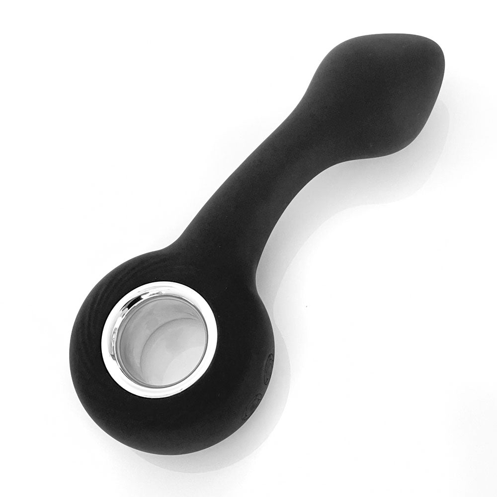 VERS Rechargeable Silicone G Spot Vibe - Black 13.8 cm USB Rechargeable Vibrator