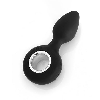 VERS Rechargeable Silicone Plug Vibe - Black 12.5 cm USB Rechargeable Vibrating Butt Plug