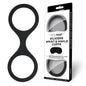 WhipSmart Silicone Wrist & Ankle Cuffs - Black - Black Restraints with Bonus Eye Mask