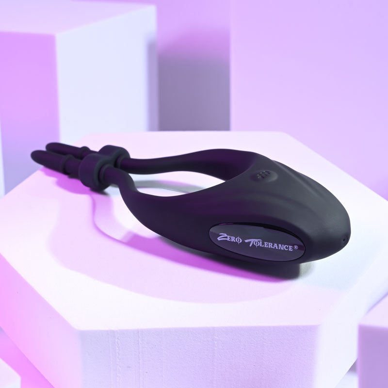 Zero Tolerance PERFECT FIT - Black USB Rechargeable Vibrating Lasso Cock Ring