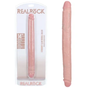 REALROCK 35cm Slim Double Dildo - Flesh
