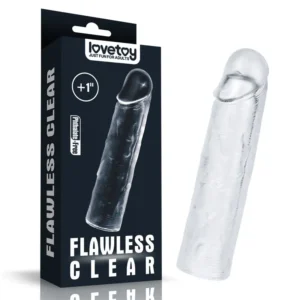 Flawless Clear Penis Sleeve 1''