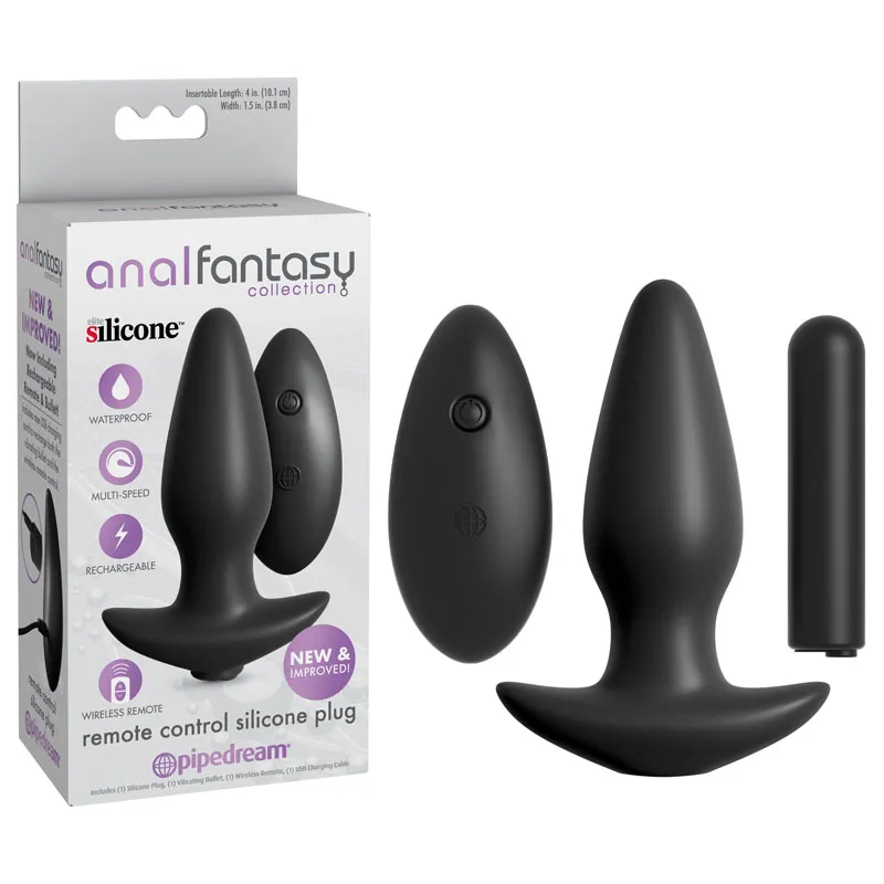 Anal Fantasy Collection Remote Control Silicone Plug