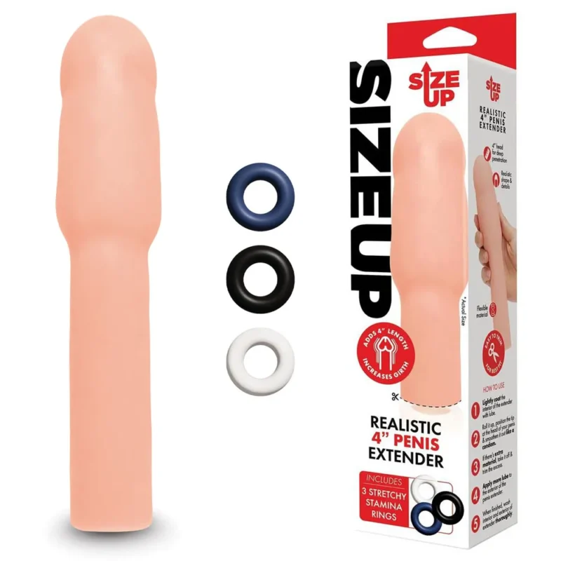 Size Up Realistic 4 Inch Penis Extender